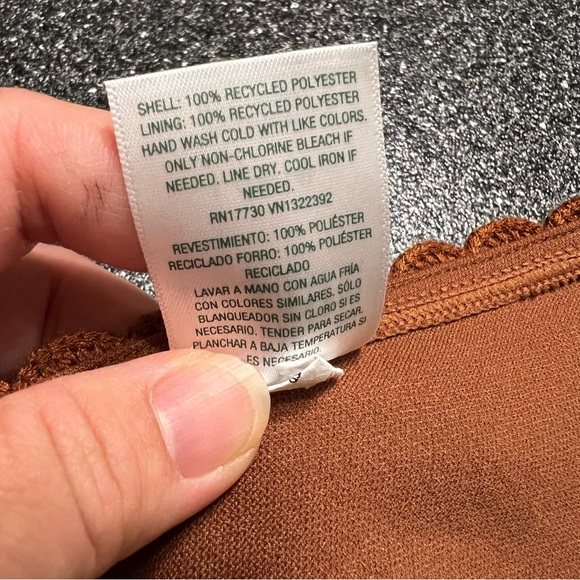 NWT Wild Fable Brown Knit Bikini Top Size L - Picture 6 of 6